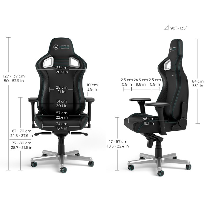 noblechairs EPIC – Édition Mercedes-AMG Petronas F1 Team