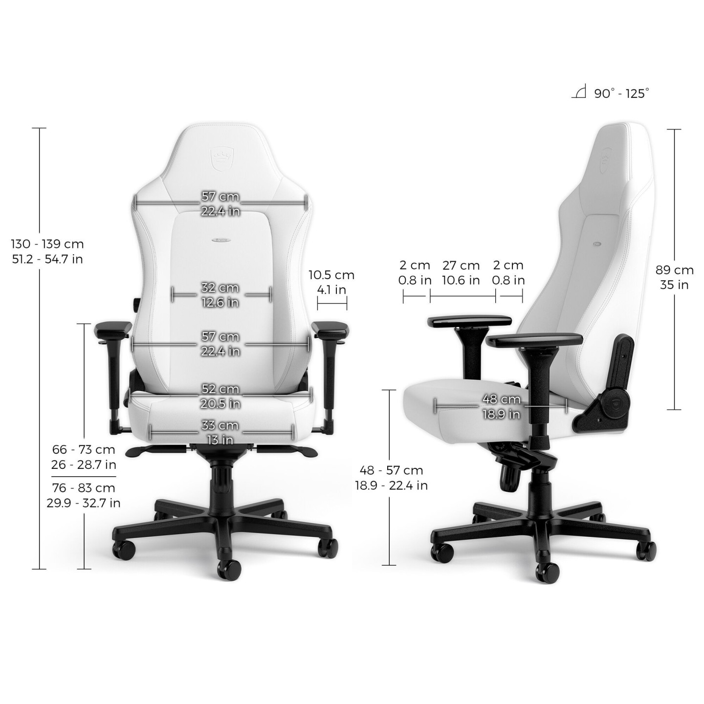 noblechairs HERO – Siège gaming Black, White ou Java Edition