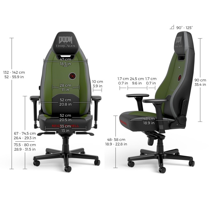 noblechairs LEGEND – Édition DOOM: The Dark Ages