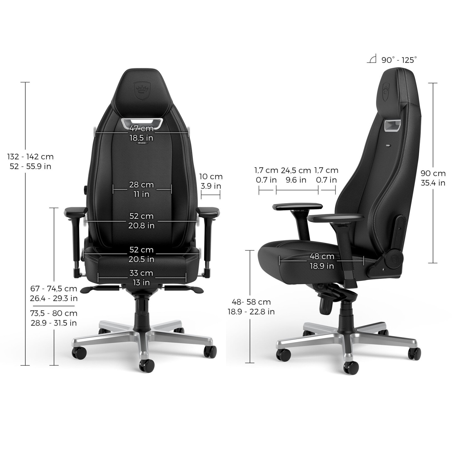 noblechairs LEGEND – Silver Edition
