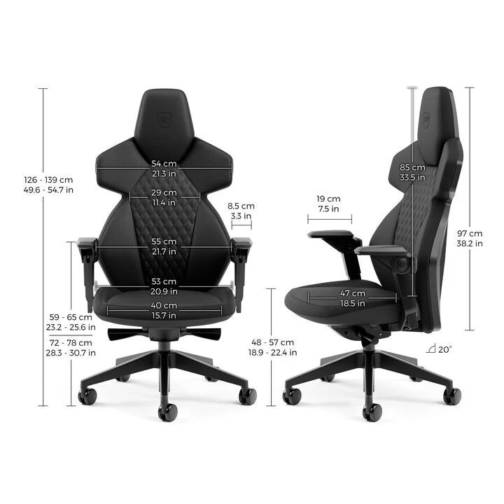 noblechairs DAWN – Siège gaming et de bureau (noir ou TX granite)