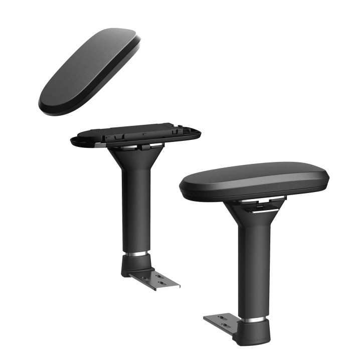 noblechairs 4D Armrest Pro – Accoudoirs 4D en aluminium à coussinets interchangeables