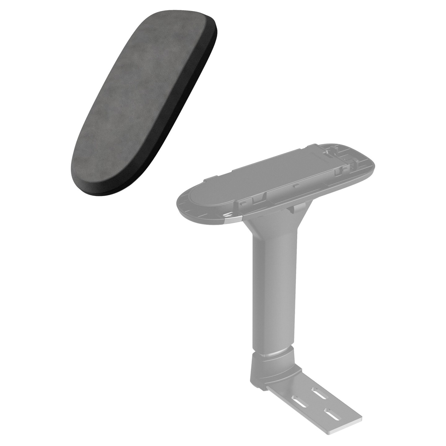 noblechairs Coussinets interchangeables en velours – Gris foncé