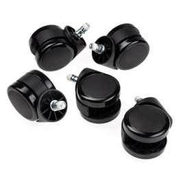 noblechairs Roulettes pour sols durs V2 – 60 mm, verrouillage automatique