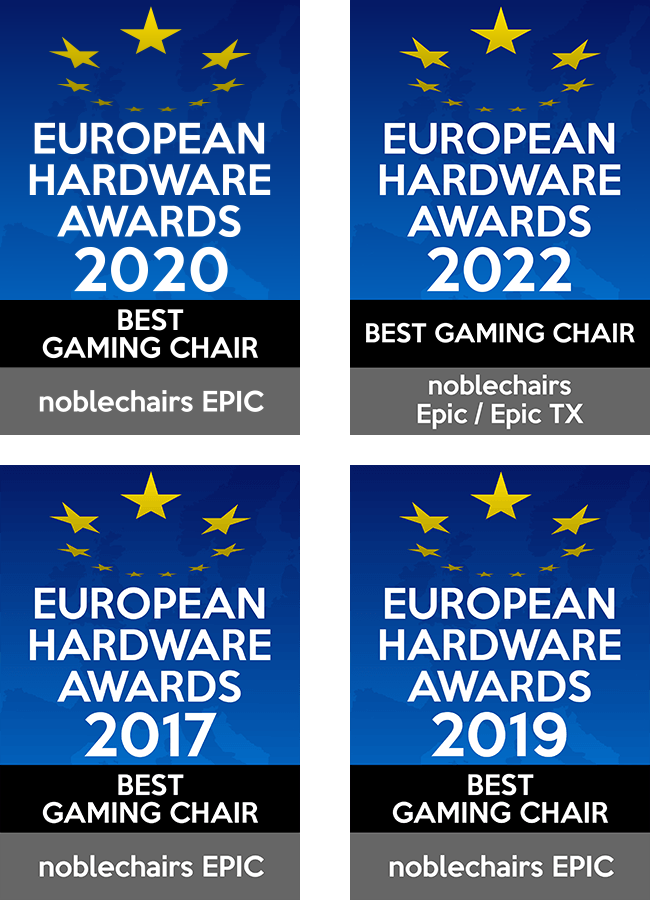 L'EPIC noblechairs, meilleur siège gaming en 2017, 2019, 2020 et 2022